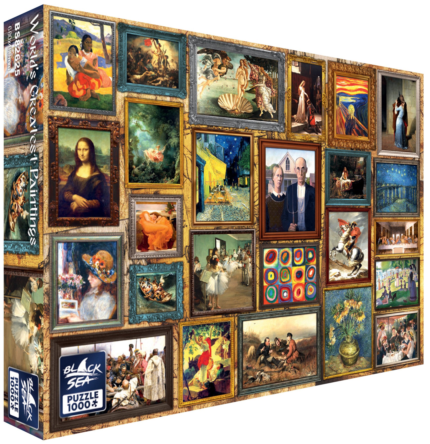 Puzzle Black Sea din 1000 piese - Cele mai mari picturi din lume