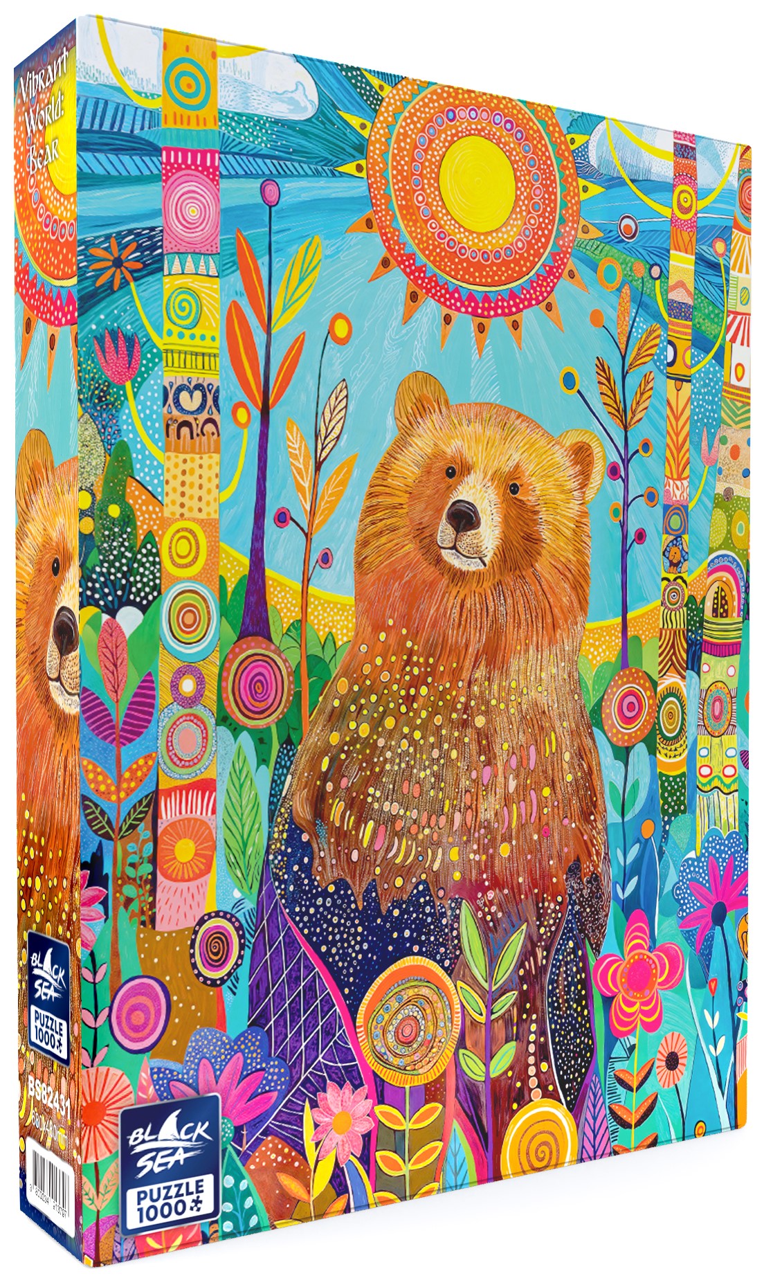 Puzzle  Black Sea din  1000 piese - Lumea colorată: Ursul