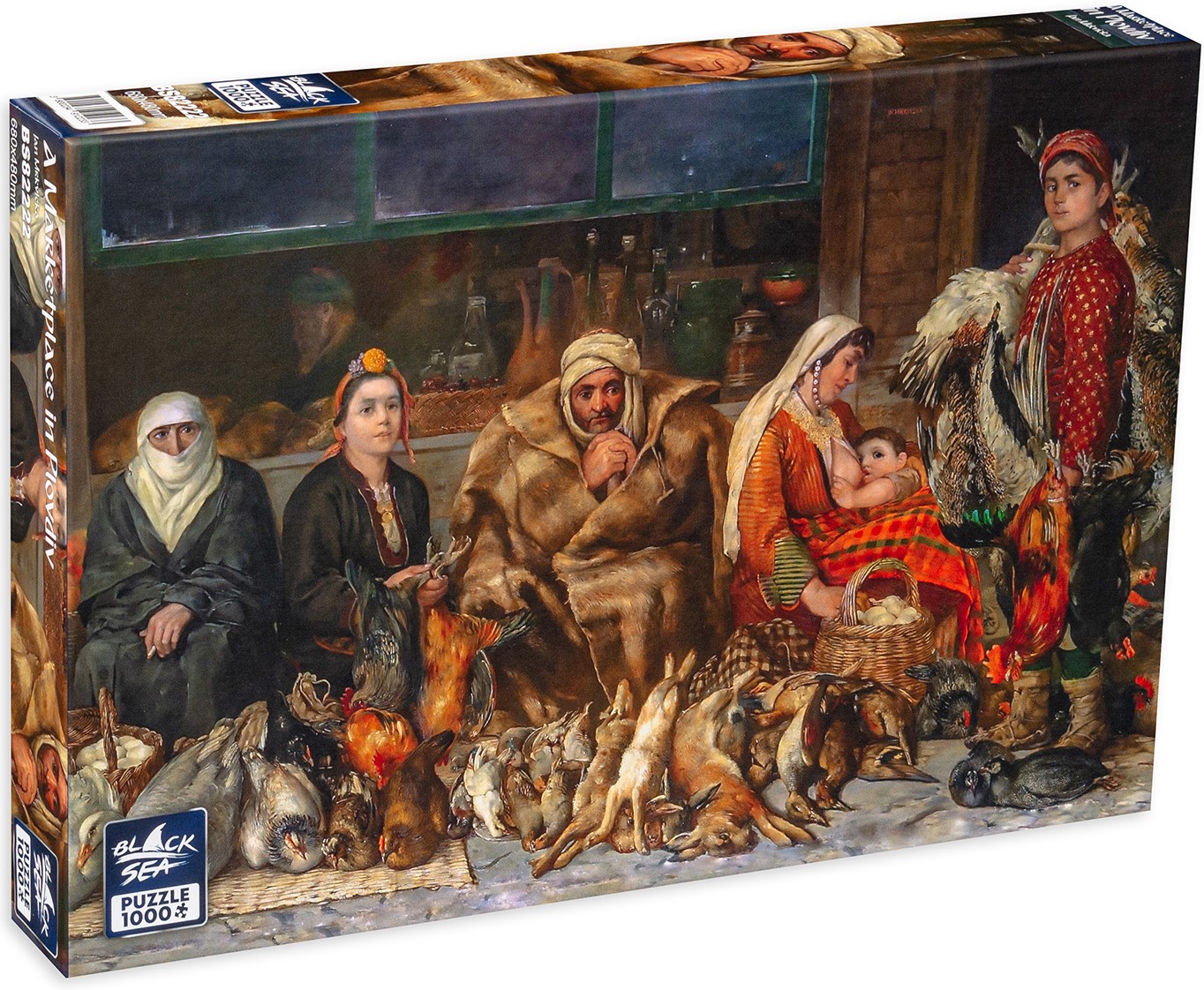 Puzzle Black Sea din 1000 de piese - Piata din Plovdiv