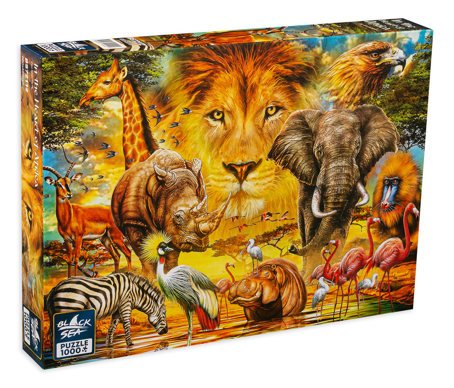 Puzzle Black Sea din 1000 de piese - In inima Africii, Ciro Marchetti