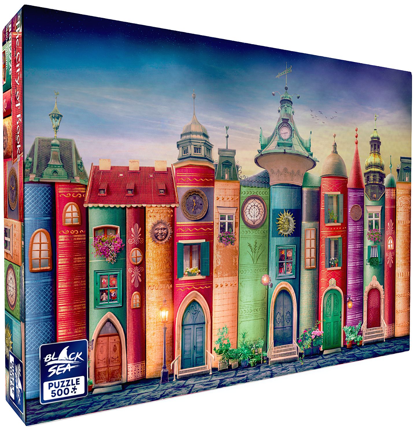 Puzzle Black Sea din 500 de piese - Orasul cartilor