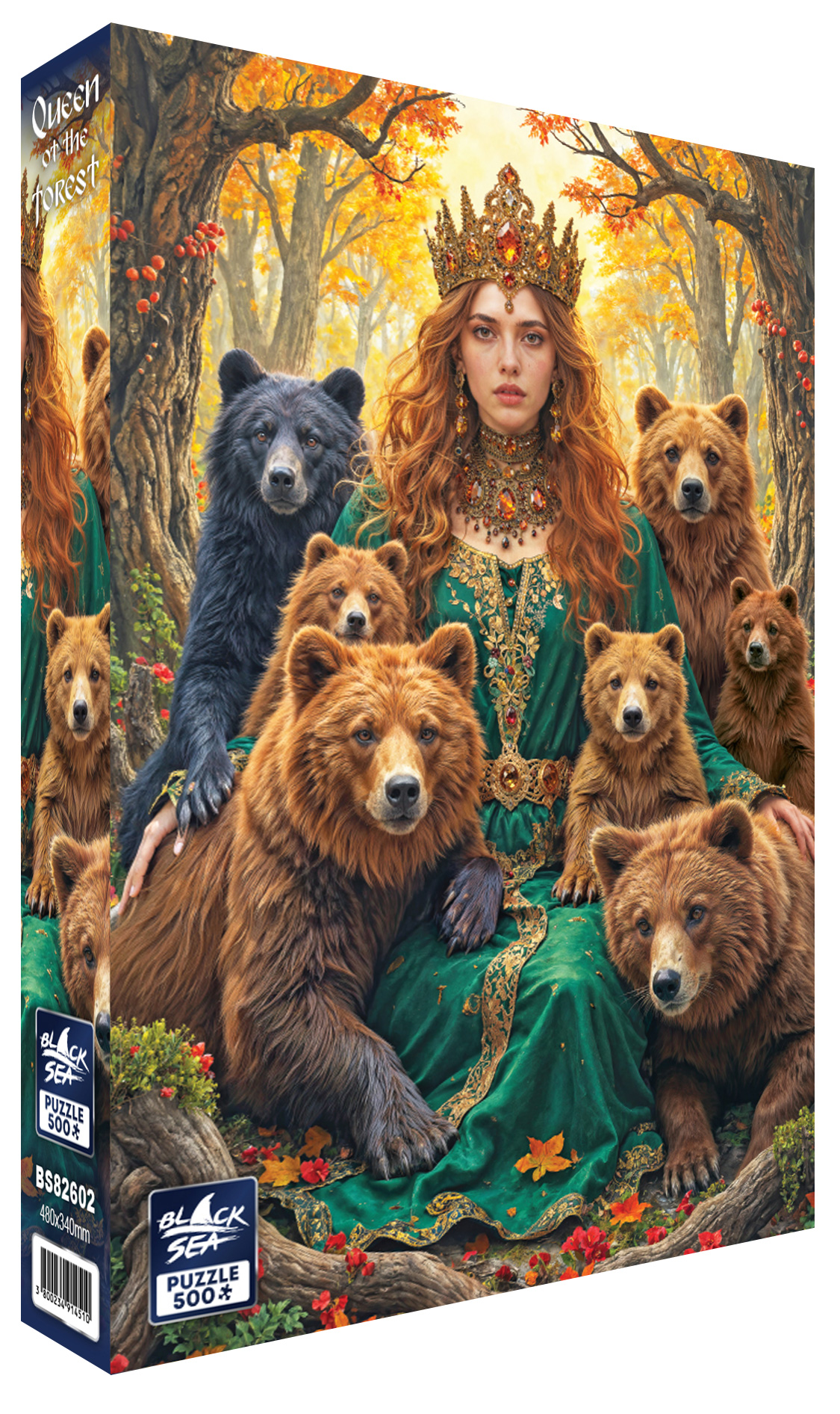Puzzle Black Sea de 500 piese - Regina pădurii