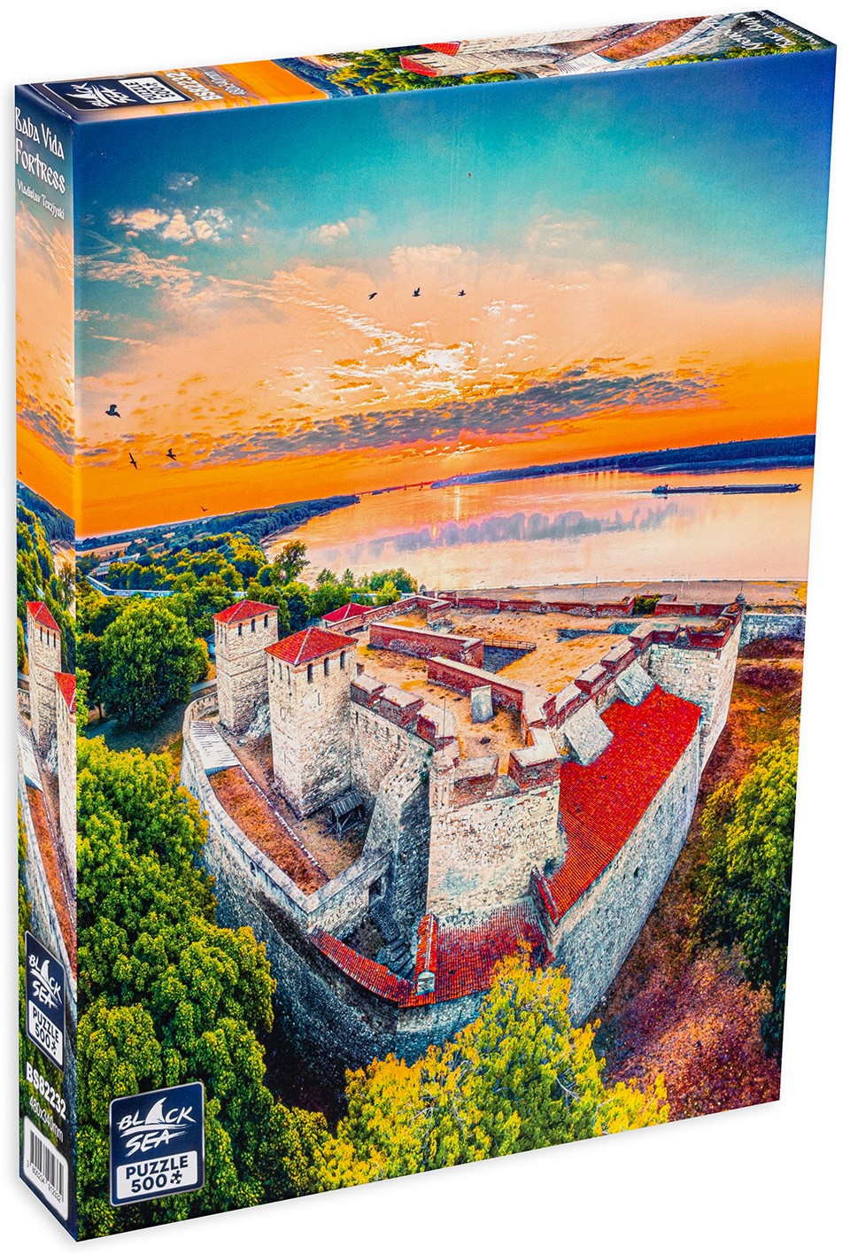 Puzzle Black Sea din 500 de piese - Cetatea Baba Vida, Vladislav Terziyski