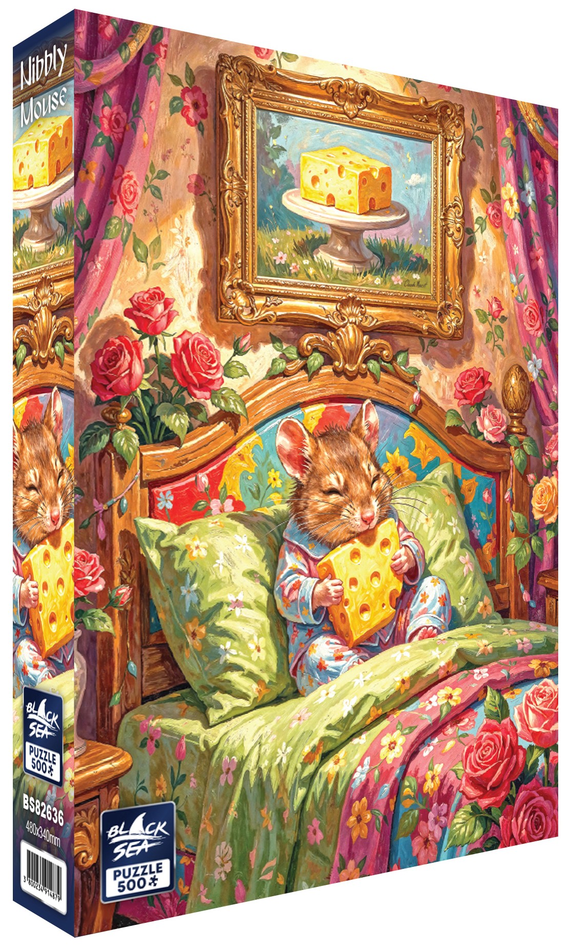 Puzzle Black Sea de 500 piese - Șoricel Grizanko