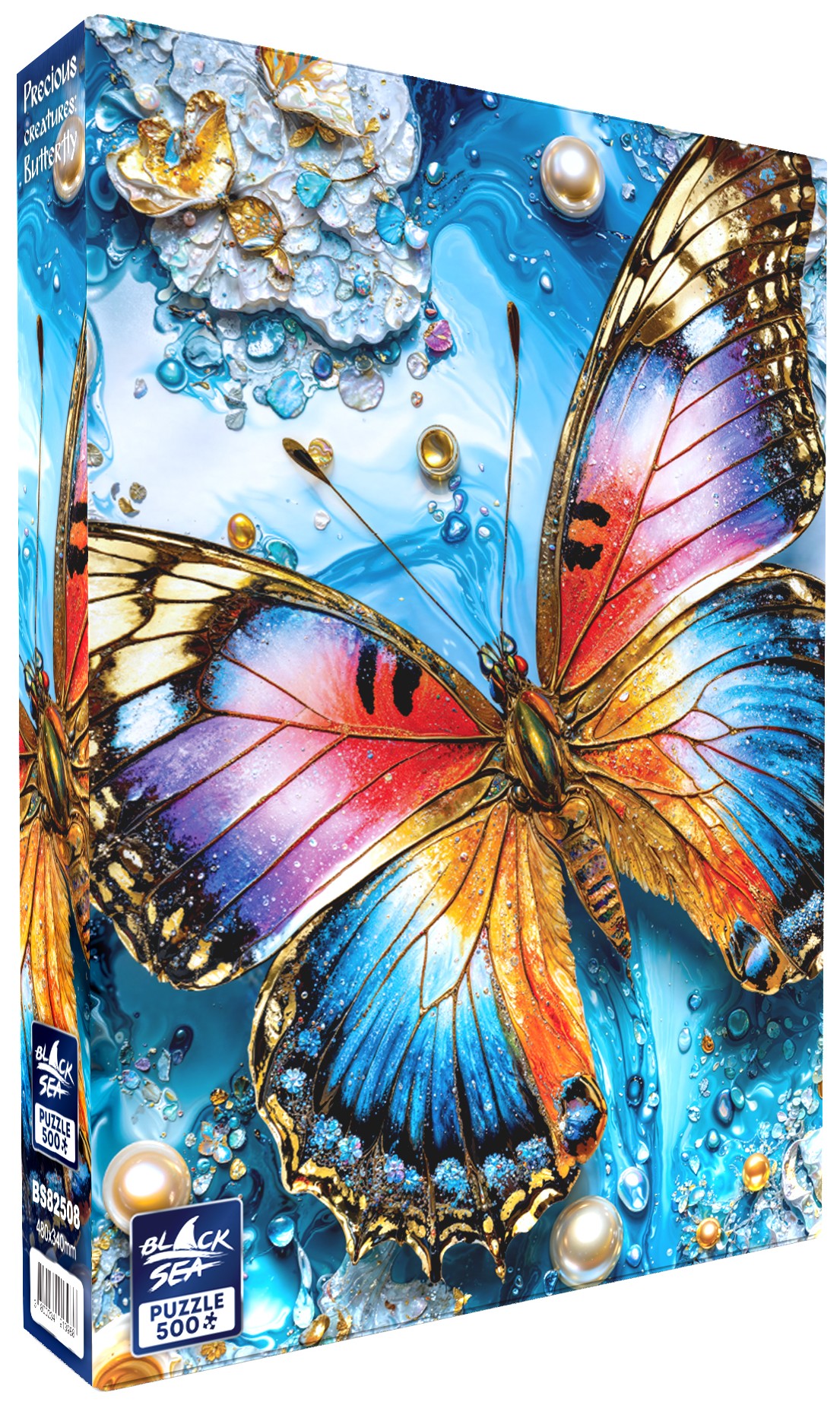 Puzzle Black Sea din 500 piese - Creaturi prețioase: Fluture