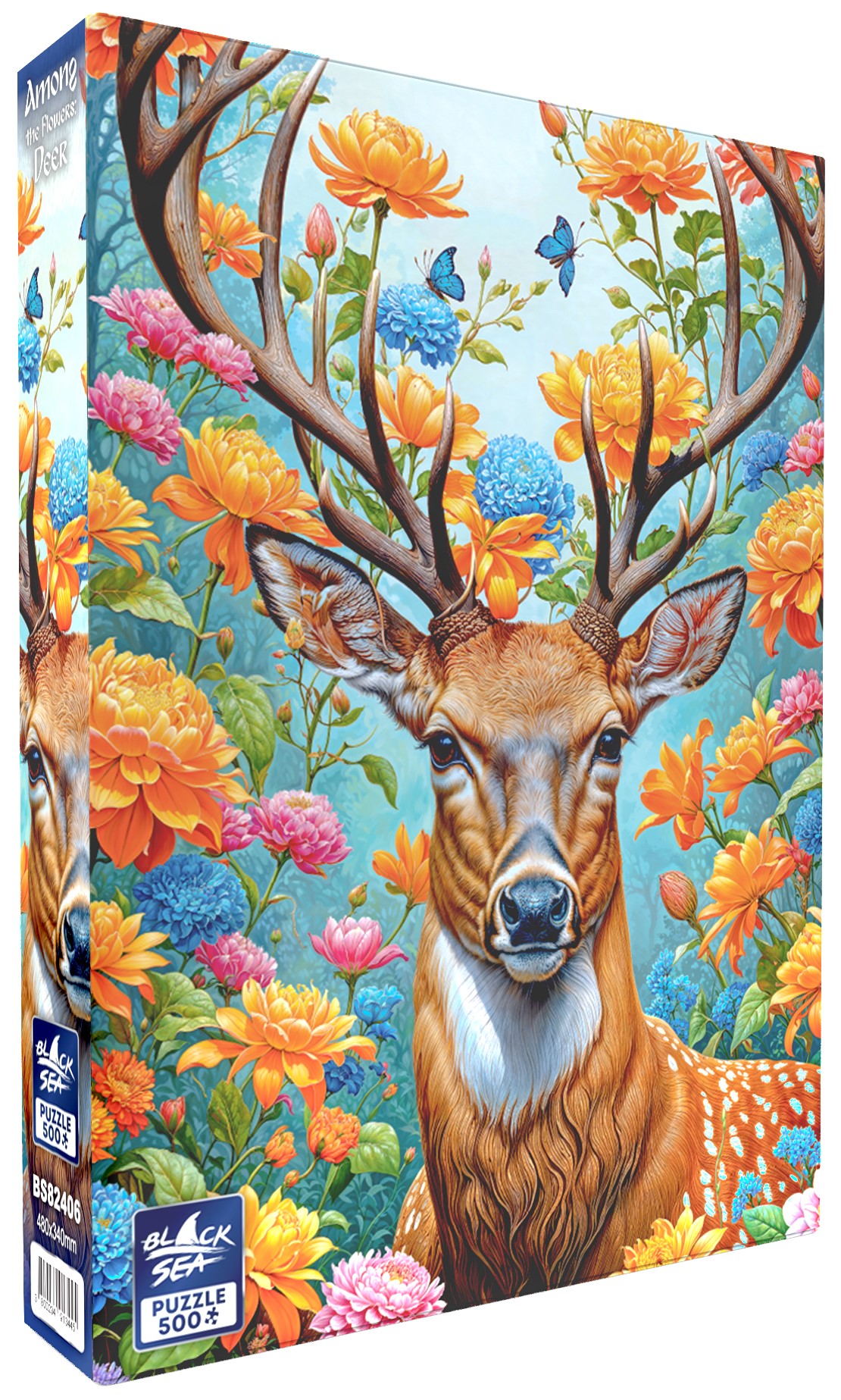 Puzzle Black Sea din 500 de piese - Printre flori