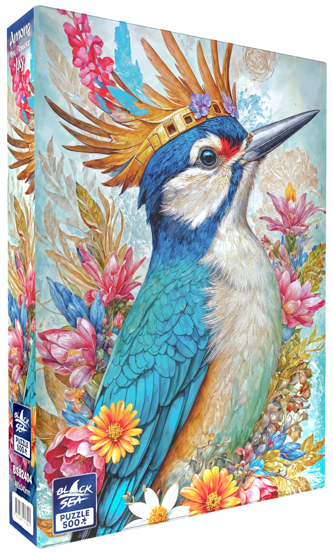 Puzzle Black Sea din 500 de piese - Printre flori