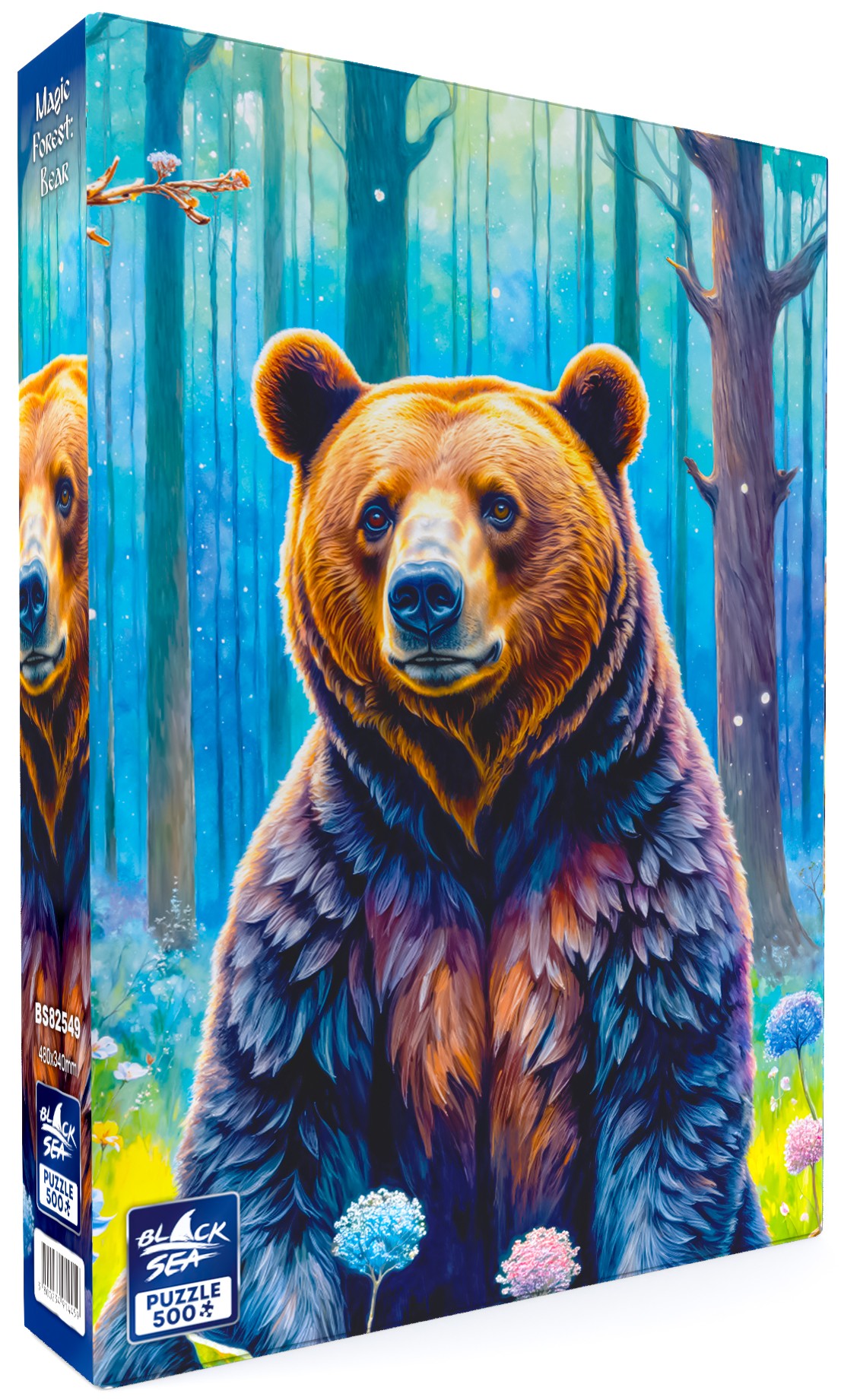 Puzzle Black Sea din 500 piese - Pădurea Magică: Ursul