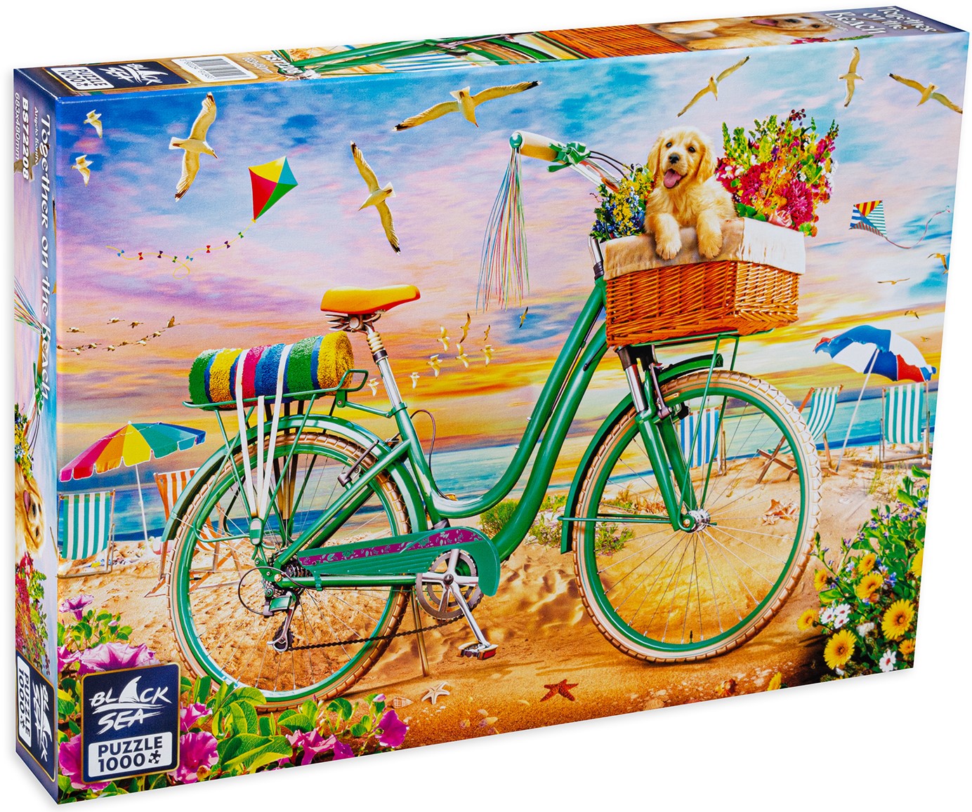Puzzle Black Sea Premium din 1000 de piese - Cu un prieten pe plaja