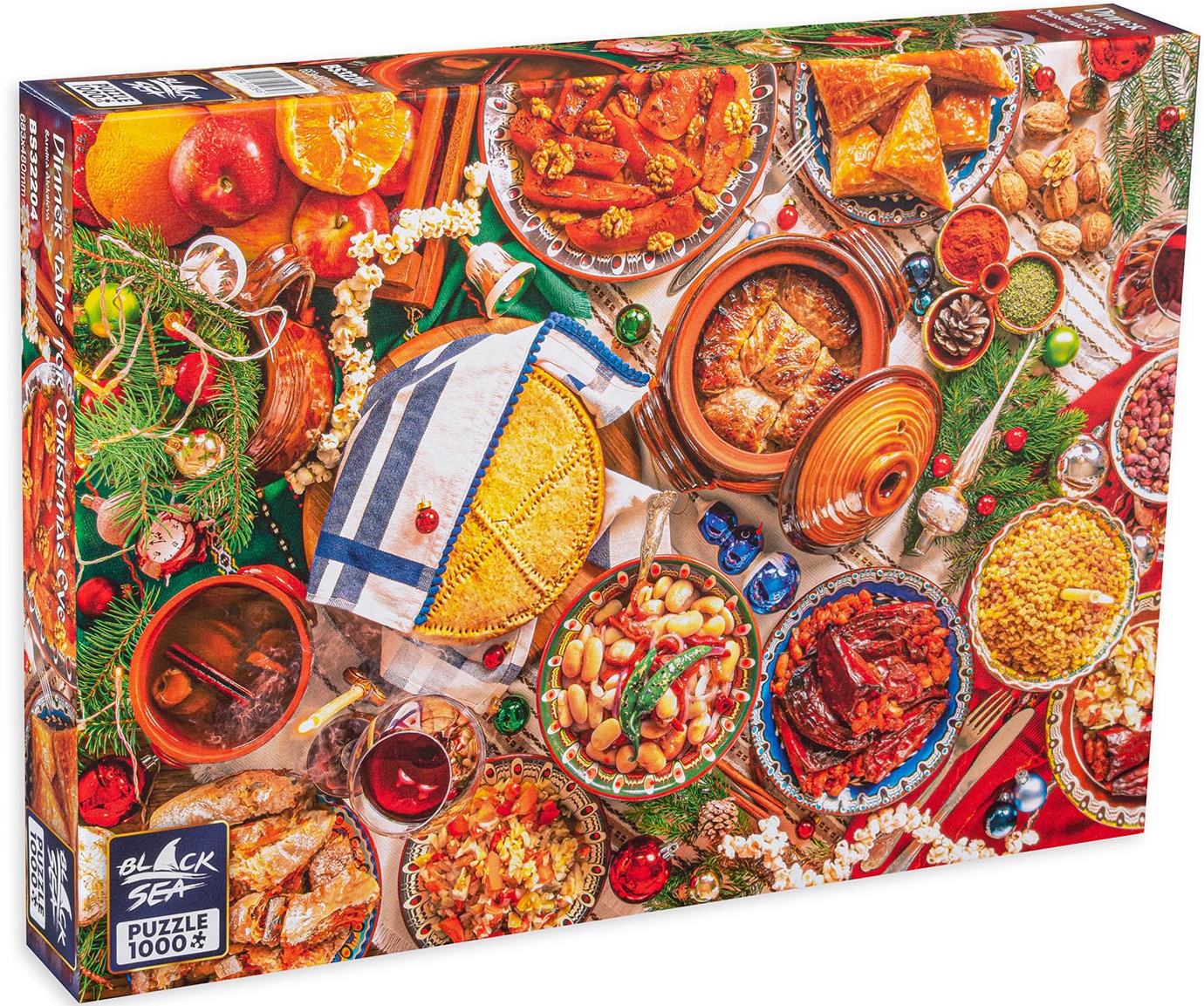 Puzzle Black Sea Premium din 1000 de piese - Masa de Ajunul Crăciunului