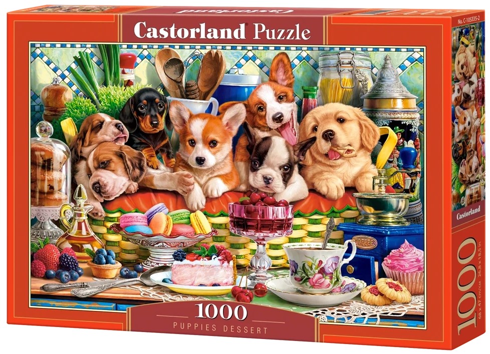 Puzzle Castorland din 1000 piese - Deserturi pentru cățeluși