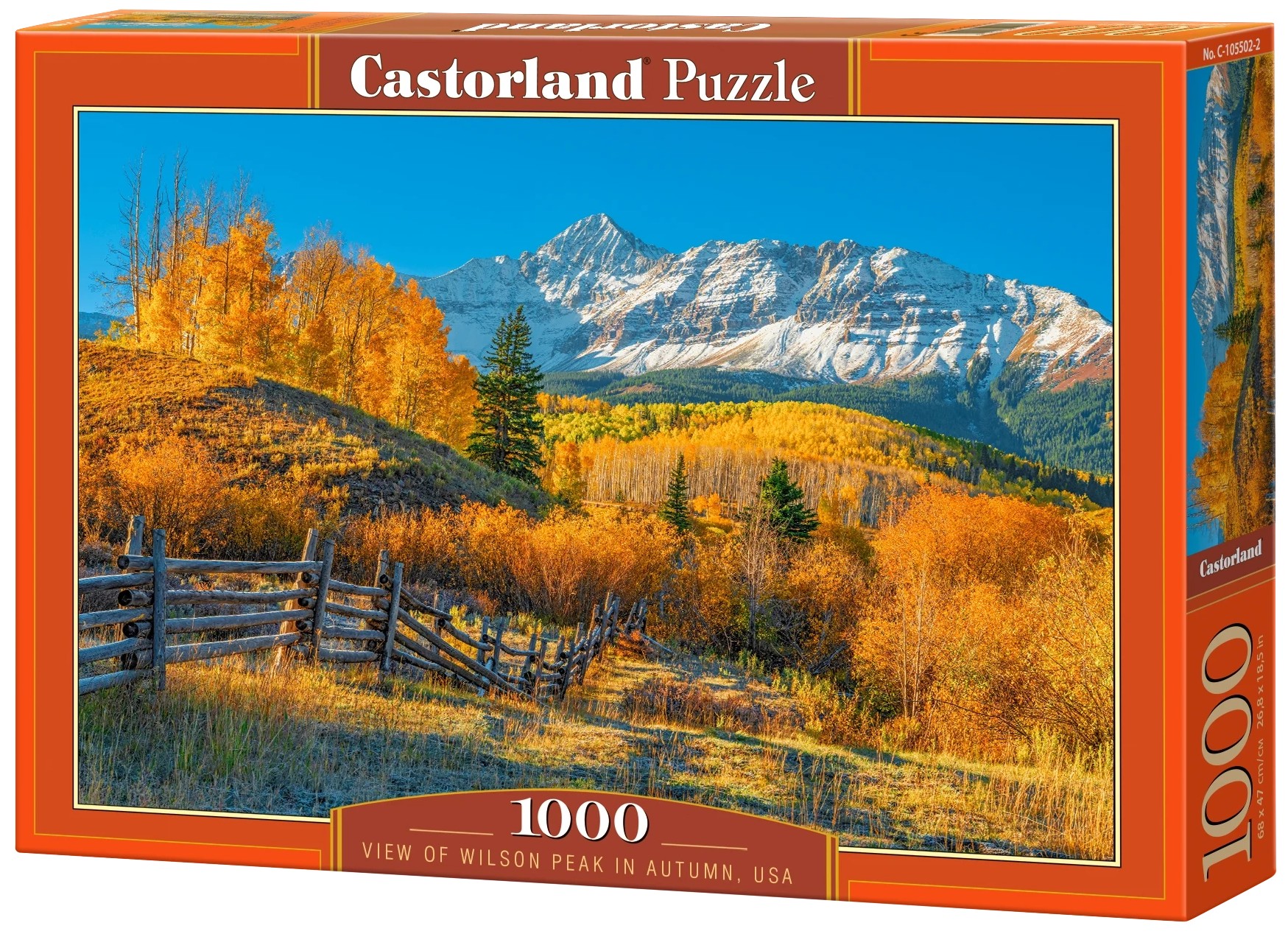 Puzzle Castorland din 1000 piese - Vedere a Muntelui Wilson în toamnă