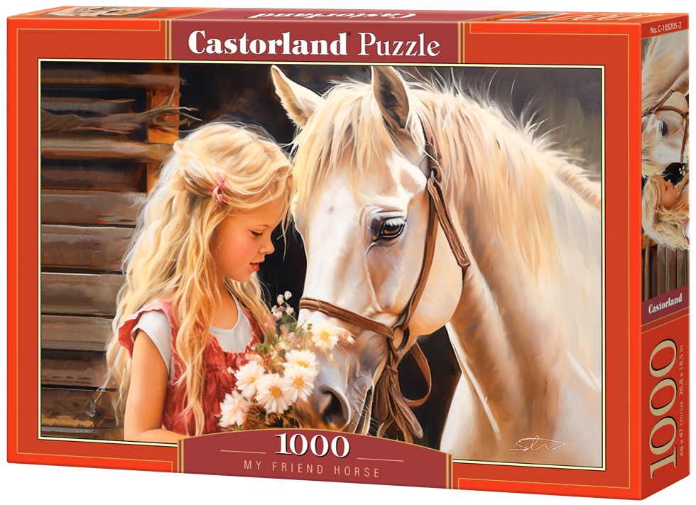 Puzzle Castorland din 1000 piese - Calul, prietenul meu