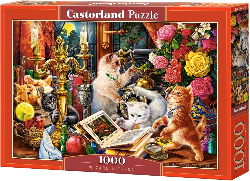 Puzzle Castorland din 1000 de piese - Pisicuțe vrăjitoare
