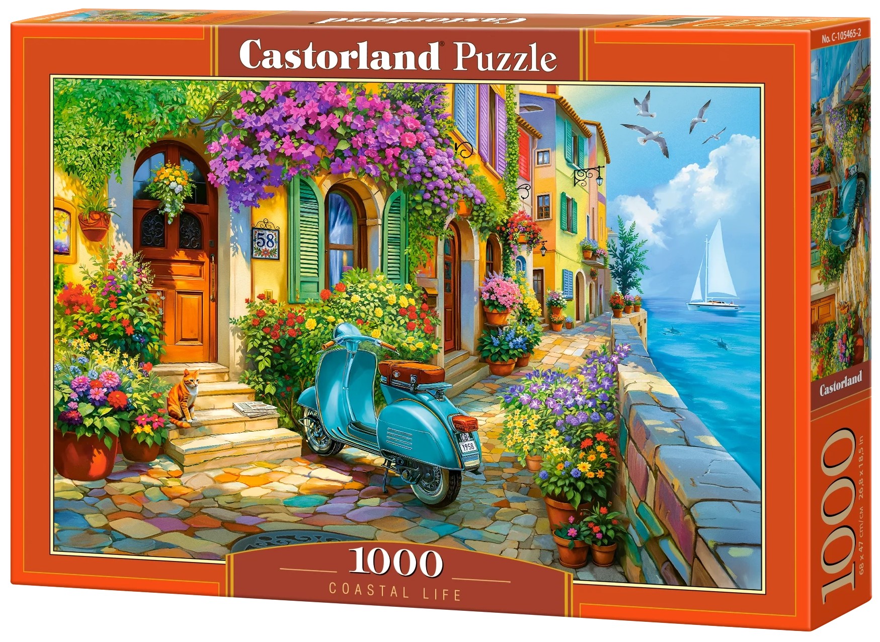 Puzzle Castorland din 1000 piese - Viață la malul mării