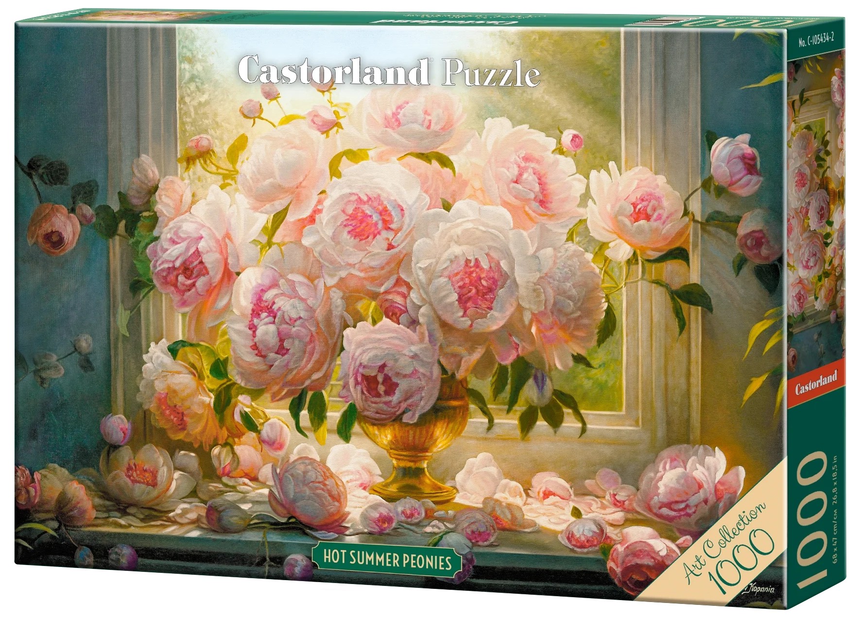 Puzzle Castorland din 1000 piese - Bujori de vară