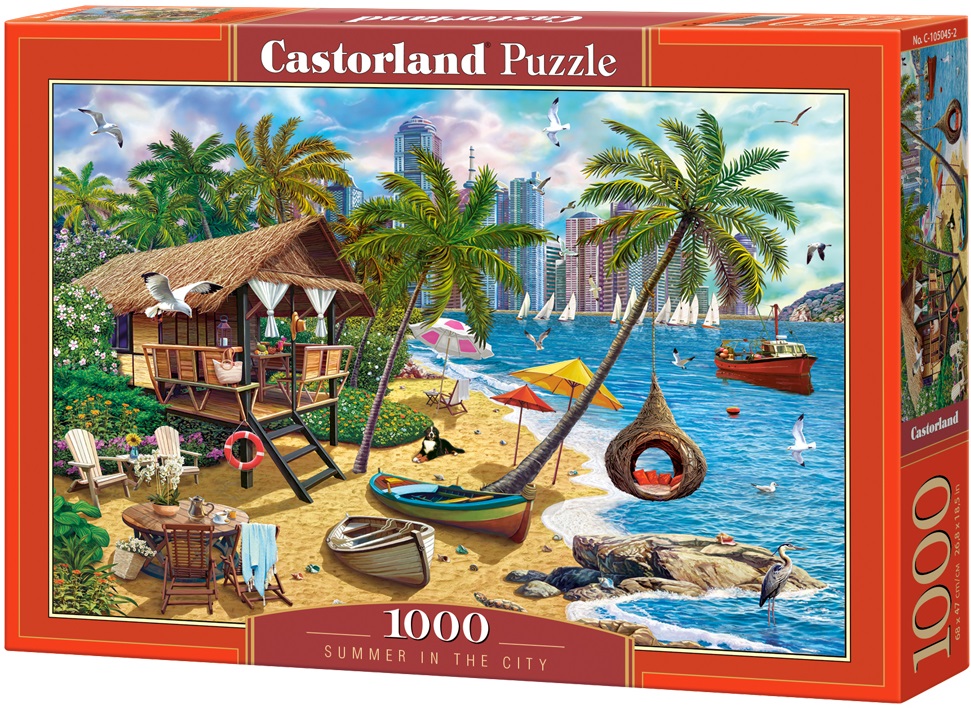 Puzzle Castorland din 1000 de piese - Vară în oraș