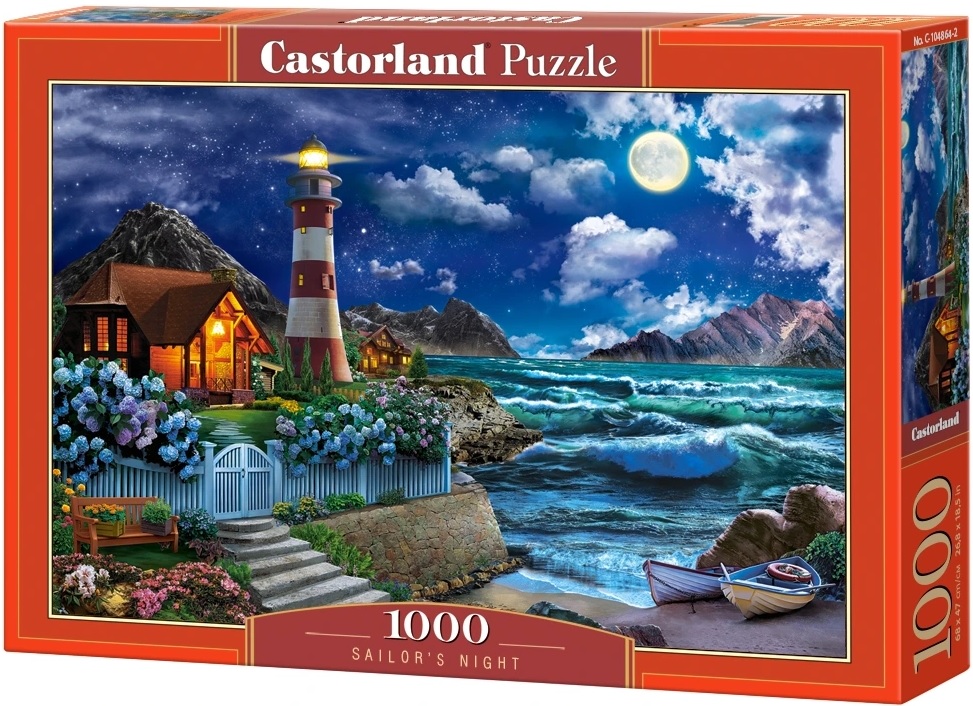 Puzzle Castorland din 1000 de piese - Noaptea marinarului
