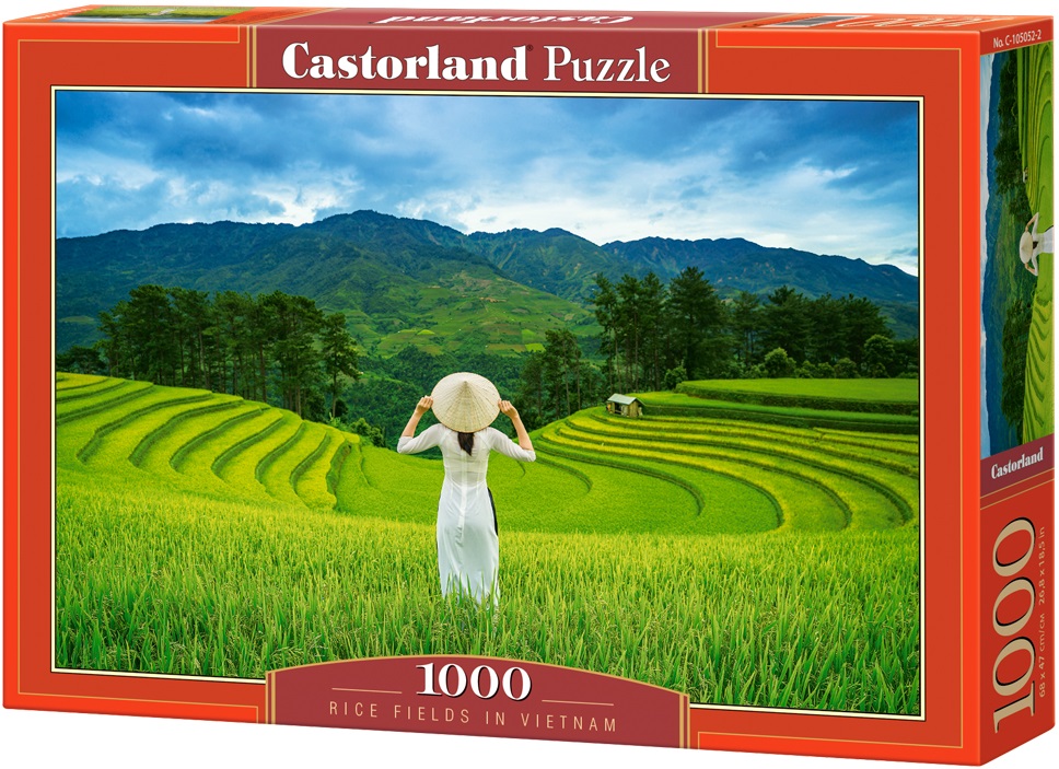 Puzzle Castorland din 1000 de piese - Câmpuri de orez în Vietnam