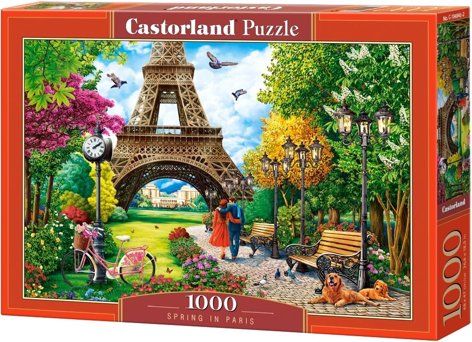 Puzzle Castorland din 1000 de piese - Primăvară în Paris