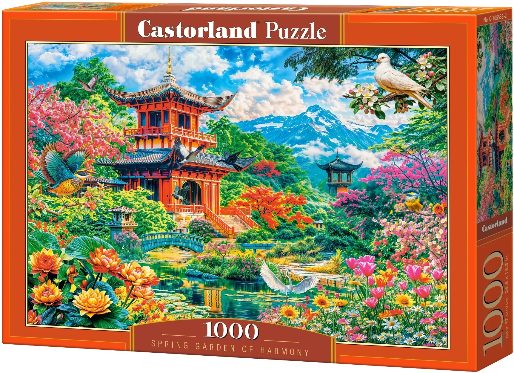 Puzzle Castorland din 1000 piese - Grădina de primăvară a armoniei
