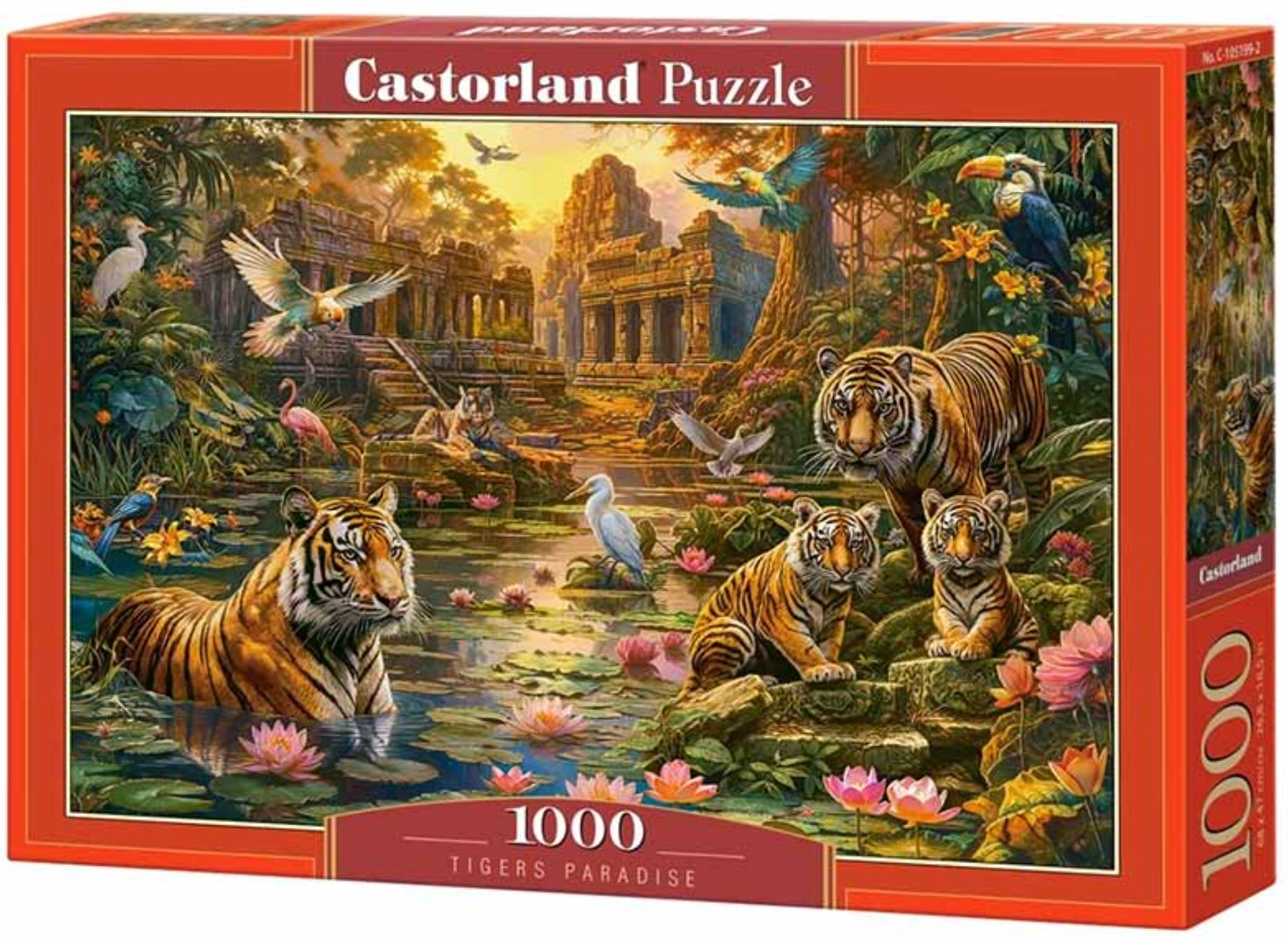 Puzzle Castorland din 1000 piese - Paradisul Tigrului