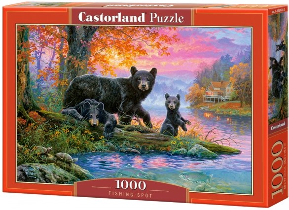 Puzzle Castorland din 1000 de piese - Familia de ursi