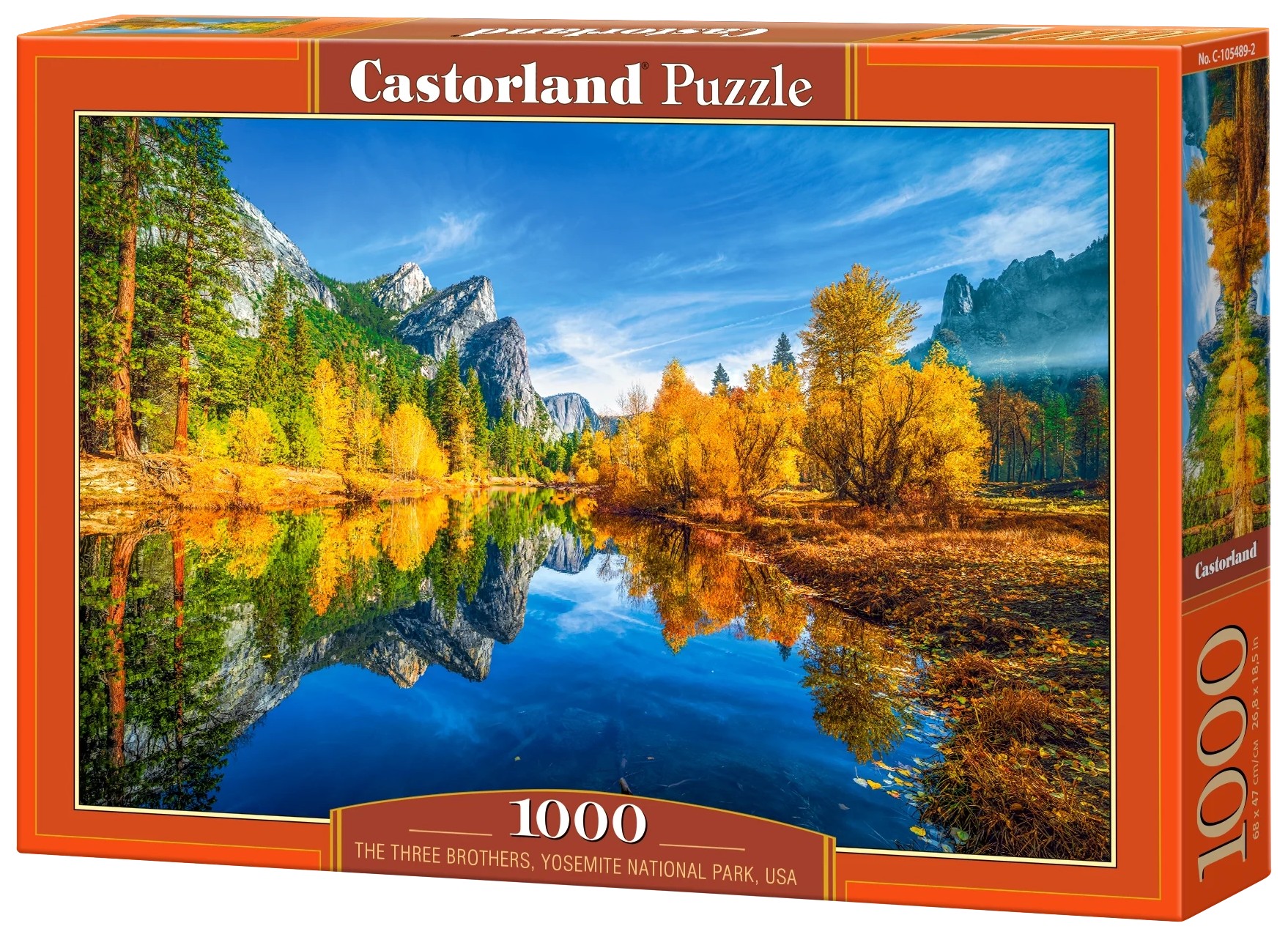 Puzzle Castorland din 1000 piese - Cei trei frați, Parcul Yosemite