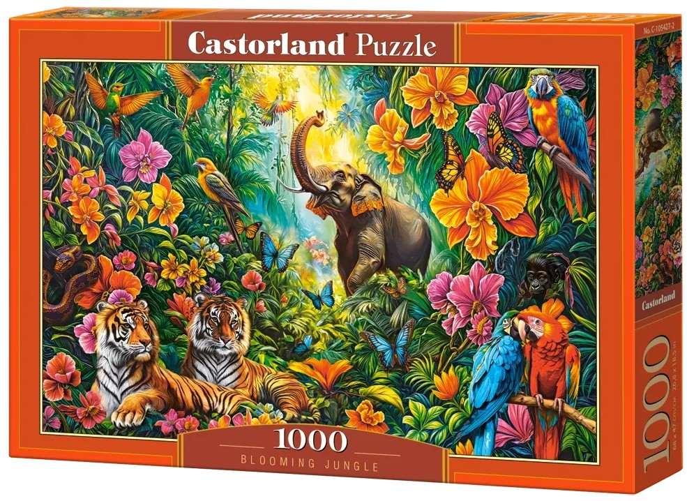 Puzzle Castorland din 1000 piese - Junglă înflorită