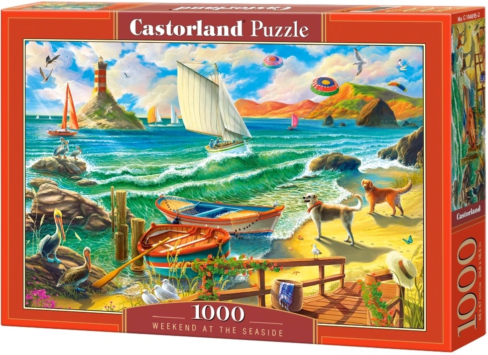 Puzzle Castorland din 1000 de piese - Weekend pe malul mării