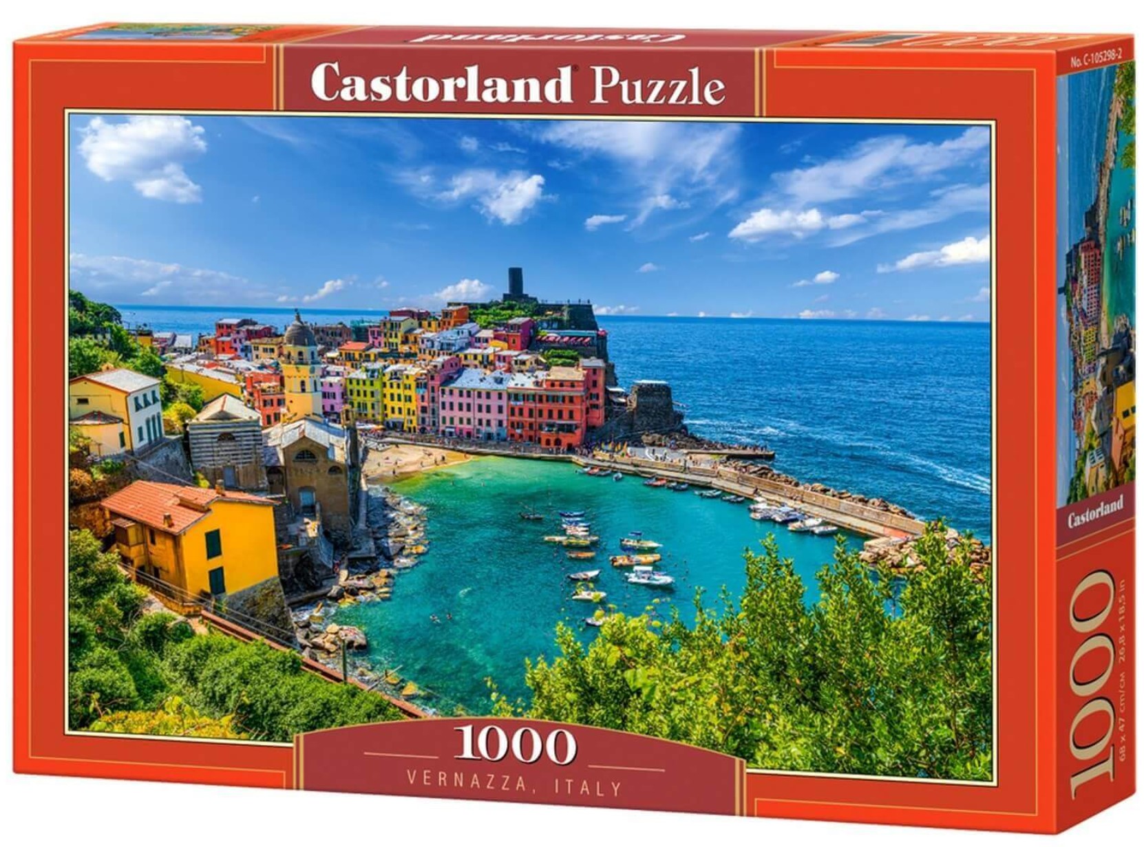 Puzzle Castorland din 1000 piese - Vernazza, Italia