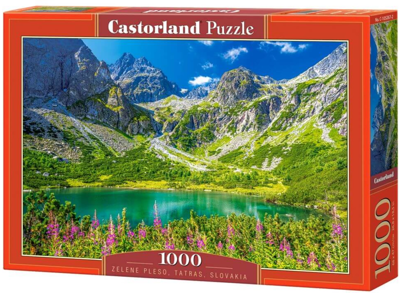 Puzzle Castorland din 1000 piese - Lacul Verde, Munții Tatra, Slovacia