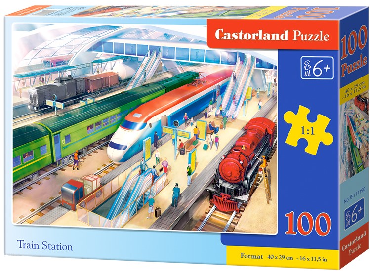 Puzzle Castorland din 100 de piese - La gara