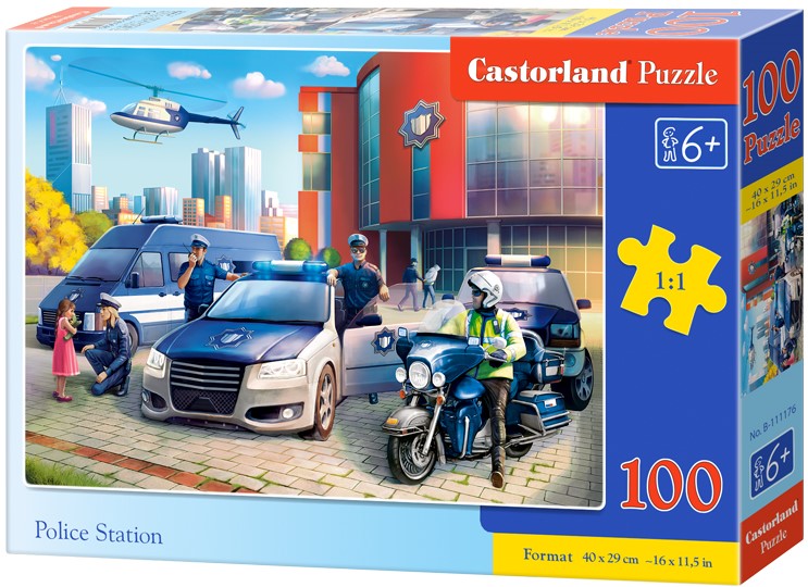 Puzzle Castorland din 100 de piese - Politia