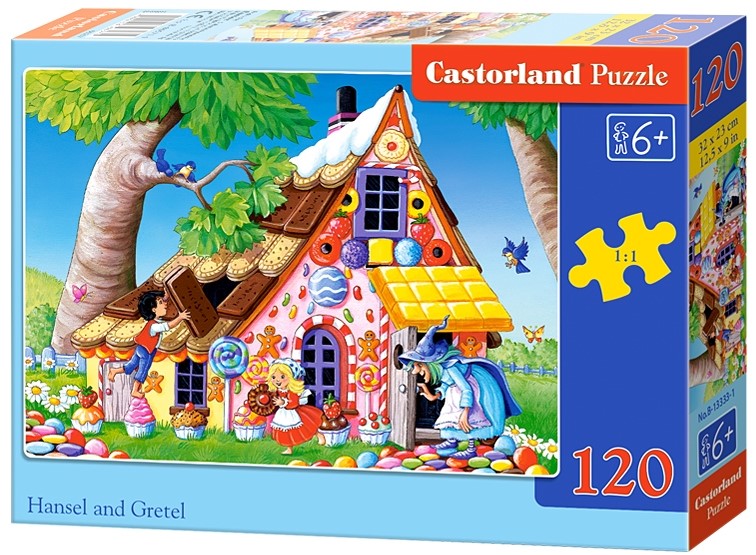 Puzzle Castorland din 120 de piese - Hansel si Gretel