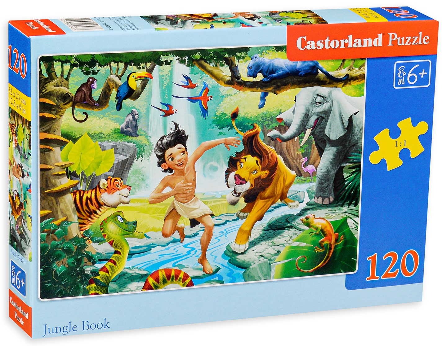 Puzzle Castorland din 120 de piese - Jungle Book