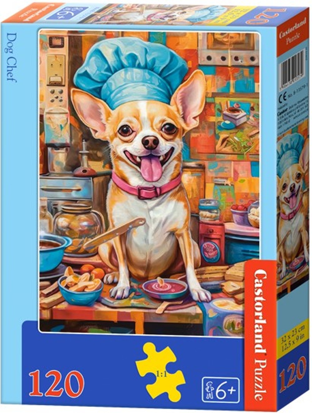 Puzzle Castorland din 120 piese - Câine bucătar