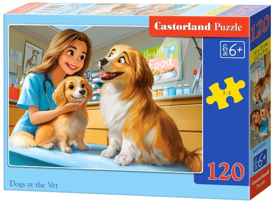 Puzzle Castorland din 120 piese - Control la veterinar