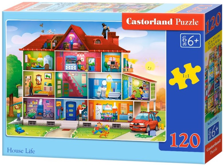 Puzzle Castorland din 120 de piese - Acasa