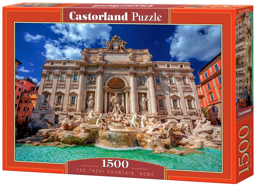 Puzzle Castorland din 1500 piese - Fântâna Trevi, Roma