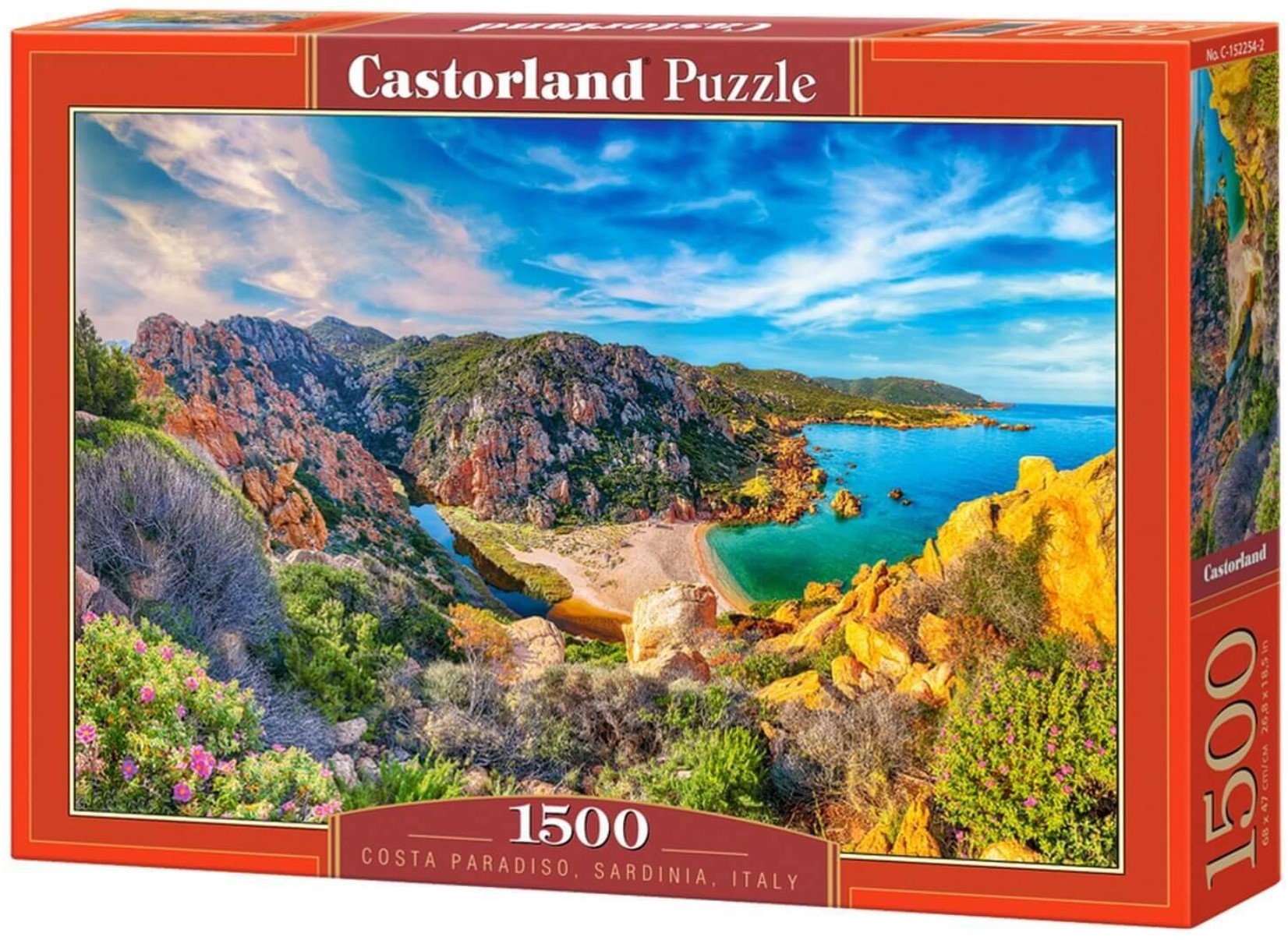 Puzzle Castorland din 1500 piese - Costa Paradiso, Sardinia, Italia