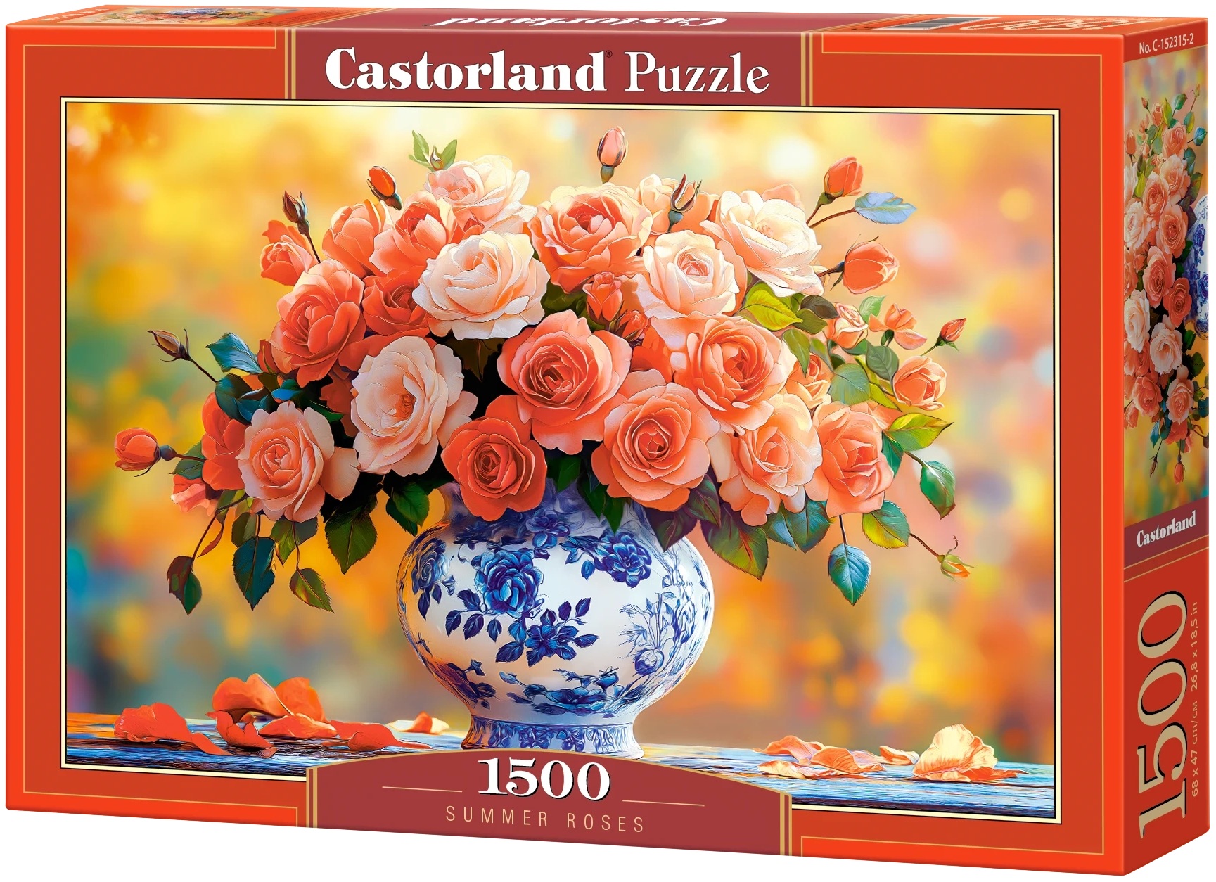 Puzzle Castorland din 1500 piese - Trandafiri de vară