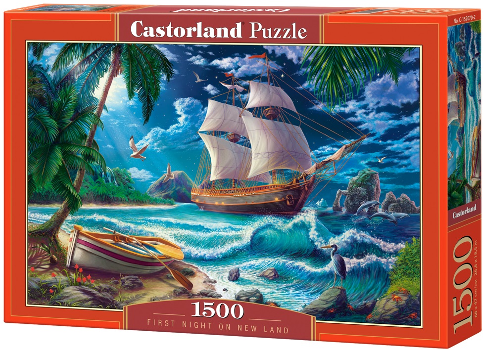 Puzzle Castorland din 1500 de piese - Prima noapte în Noile Teritorii