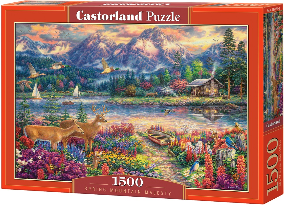 Puzzle Castorland din 1500 de piese - Frumusețe muntoasă de primăvară
