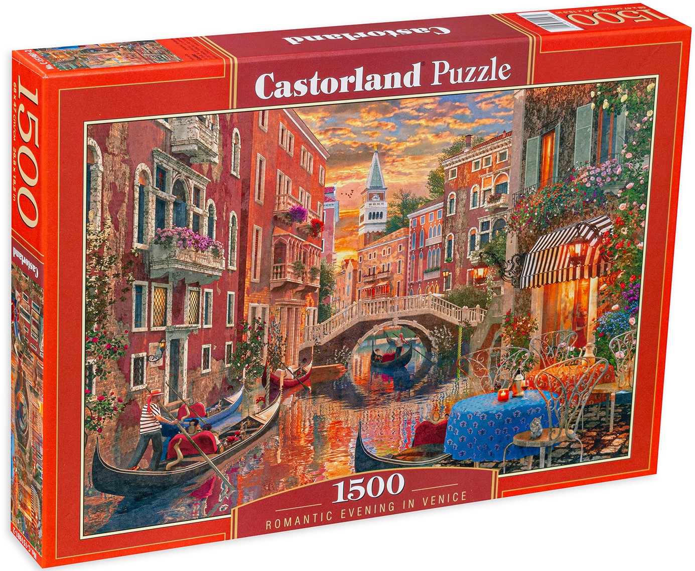 Puzzle Castorland din 1500 de piese - Seară romantică în Veneția