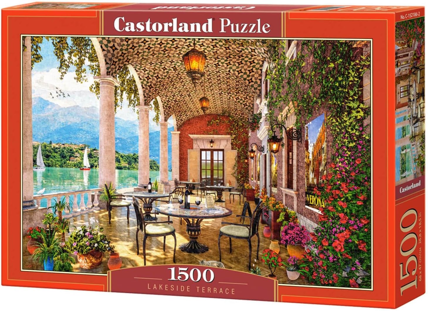 Puzzle Castorland din 1500 de piese - Terasa de lângă lac