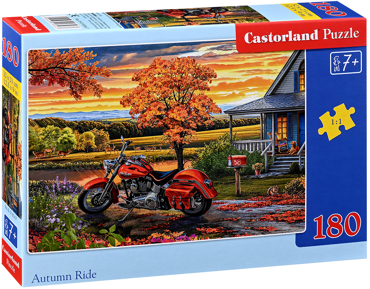 Puzzle Castorland din 180 piese - Plimbare de toamnă