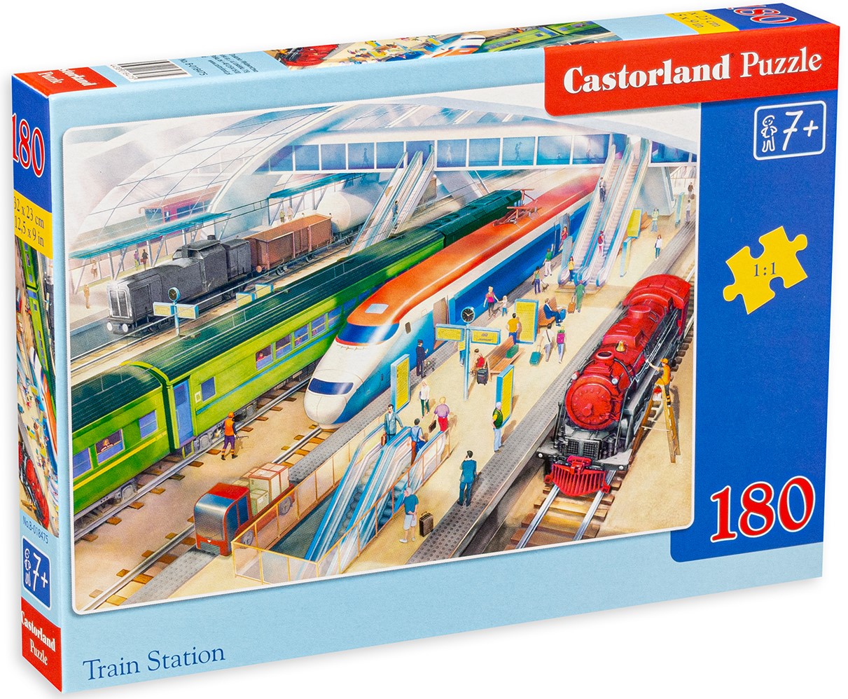 Puzzle Castorland din 180 de piese - La gară