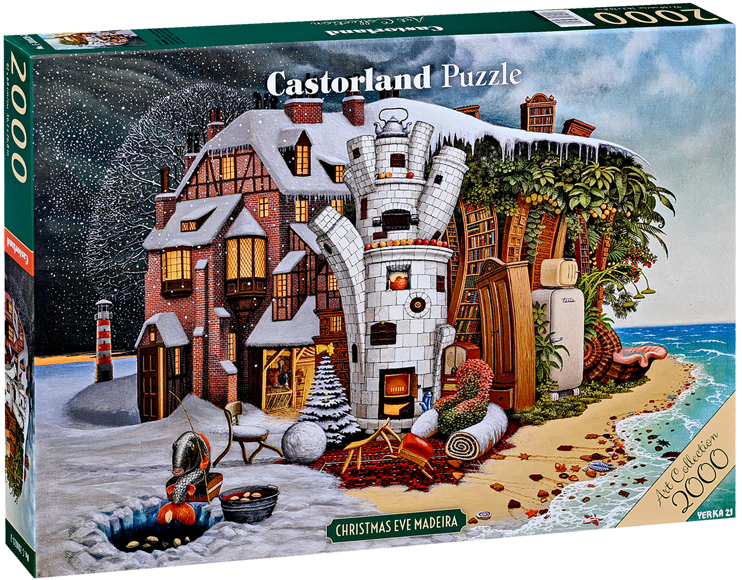 Puzzle Castorland din 2000 piese - Ajunul Crăciunului în Madeira
