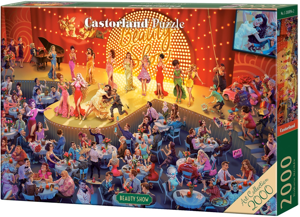 Puzzle Castorland din 2000 de piese - Concurs de frumusețe